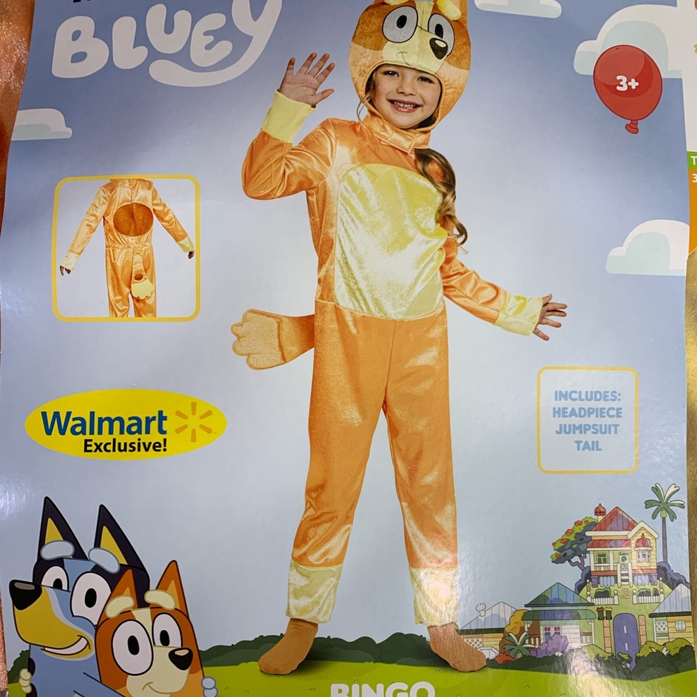 Bluey Bingo Unisex Costume 3T 4T